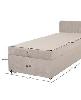 Boxspringová postel SALLY 90 Tempo Kondela