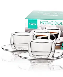 4Home Termo sklenice na espresso Style Hot&Cool, 80 ml, 2 ks