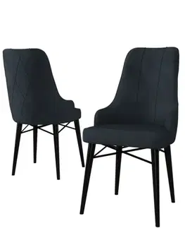 Sada židlí (2 kusy) Neta - Anthracite, Black