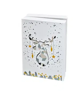 Solight LED adventní kalendář - kniha, 8x LED, 40x30cm, 2x AAA