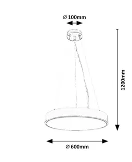 Rabalux 71041 závěsné LED svítidlo Tessia, 60 W, černá
