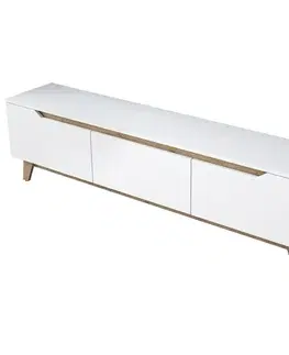 Televizní stolek Dite White and Walnut