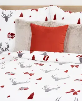 4Home Povlečení mikroflanel Stag & Bows, 140 x 200 cm, 70 x 90 cm