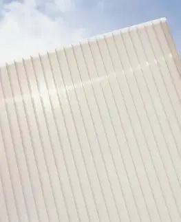 Hliníková pergola 3,12 x 3 m bílá / polykarbonát Dekorhome