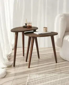 Sada odkládacích stolků Sweet Walnut, 2 ks