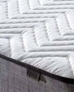 Single Mattress, Base & Headboard Silver - Grey (80 x 180)