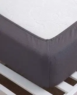 4Home Jersey prostěradlo IDEAL antracit, 90–100 x 200 cm, 90–100 x 200 cm