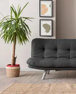Trojmístná rozkládací pohovka Misa Small Sofabed - Dark Grey