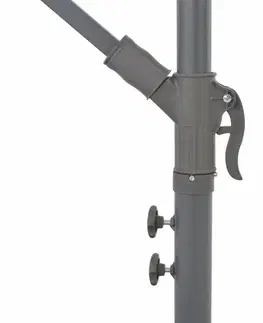 Konzolový slunečník s LED světly Ø 300 cm