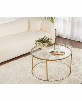 Konferenční stolek Aurum Gold, 80 cm
