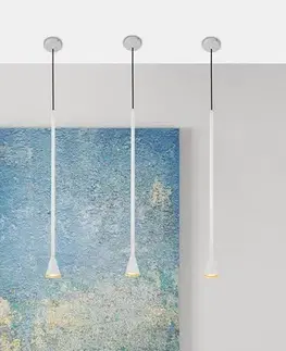 Tucson Ledea bílá dlouhá závěsná lampa