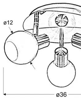 Stropní lampa Avila stropní lampa e14 saténová