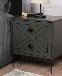 Noční stolek Luna Anthracite