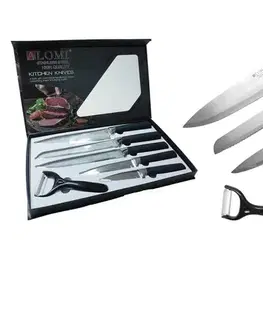 PROHOME - Nůž 6-dílný set, 5 x nože a 1 x škrabka