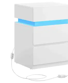 Noční stolek NEON s LED osvětlením