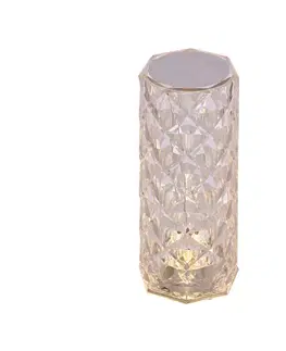 Stolní lampa BRILLO V-21,5 cm bezbarvá 2W LED USB 3000, 4000, 6000K TOUCH ME