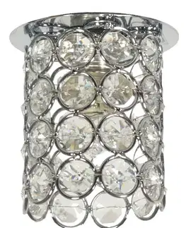 Stropní svítidlo chrom bezbarvé krystalové 40W G9 SK-73