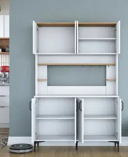 Skříň Jevy Walnut and White