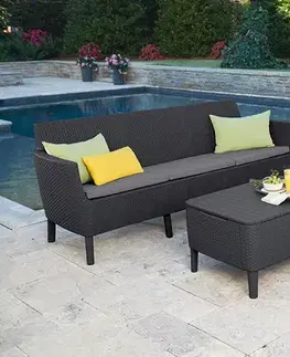 KETER Zahradní set SALOMON 3 seater | grafit