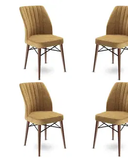 Sada židlí (4 kusy) Flex - Cappuccino, Brown