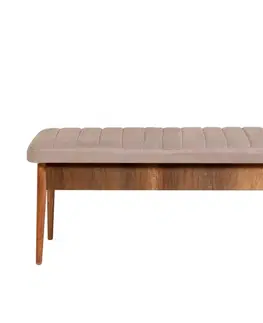 Lavice Vina Bench Walnut, Stone