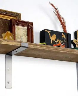 Polička Lam002 Black and Walnut