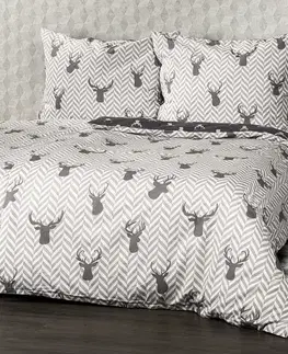 4Home Bavlněné povlečení Reindeer, 140 x 200 cm, 70 x 90 cm