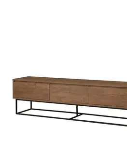 Televizní stolek Milo Walnut and Black II, L