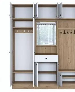 Předsíňová sestava Ewa White and Walnut