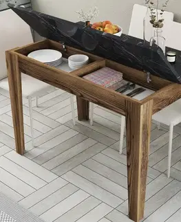Kuchyňský stůl Kiev 509 - Walnut, Black