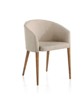 Estila Moderní jídelní židle Vita Naturale s textilním čalouněním 78cm