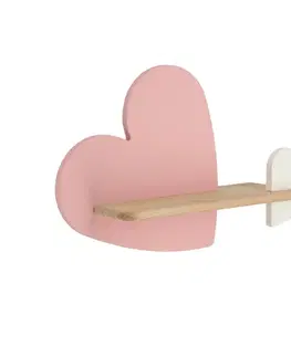 LED nástěnná lampa 5W HEART 4000K IQ KIDS RŮŽOVÁ