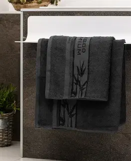 4Home Osuška Bamboo Premium černá, 70 x 140 cm