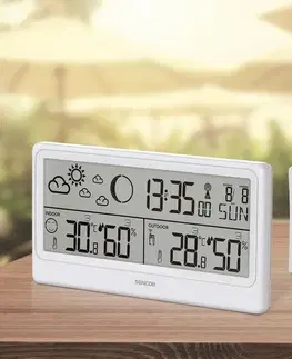 Sencor SWS 3600 meteostanice s bezdrátovým snímačem, bílá