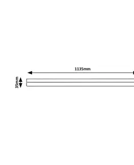 Rabalux 78051 podlinkové LED svítidlo Band 2, 113,5 cm, černá
