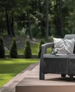 KETER Zahradní pohovka GREEK LOVE SEAT | grafit