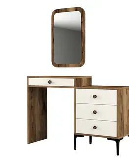 Toaletní stolek Lizbon 547 - Walnut, Cream