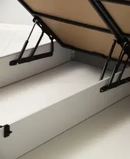 Rám jednolůžkové postele s čelem Vitalia 120 x 200 - Light Grey