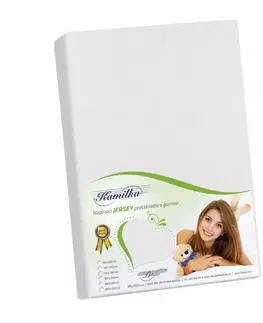 Bellatex Jersey prostěradlo Kamilka bílá, 120 x 200 cm