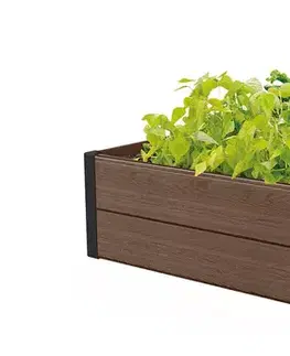 Vyvýšený záhon MAPLE hnědá Rojaplast
