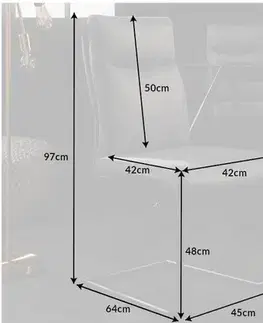Konzolová jídelní židle 2 ks ARETE Dekorhome