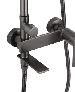REA Sprchový set s baterií 150mm STORM Gun Grey REA-P9534