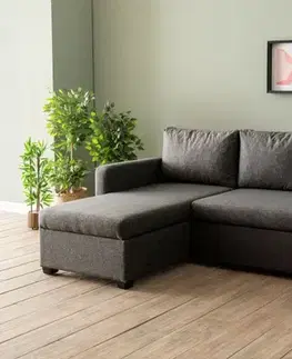 Rohová rozkládací pohovka Kado - Dark Grey