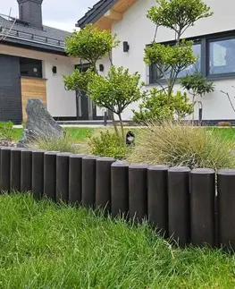 Zahradní palisáda kolíková 2,8 m - Hnědá