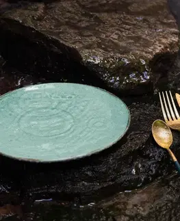 Talíř mělký Sand tyrkysový 23 cm - Gaya - 451959