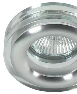 Stropní svítidlo, bezbarvé, kulaté, skleněné, MR16, 50W, SK-81