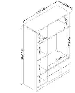 Šatní skříň Yaman 1600-027 - Walnut