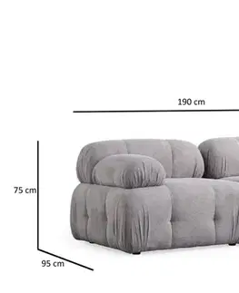 Dvoumístná pohovka Petite 2 - Light Grey