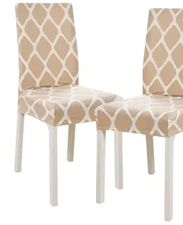 4Home Napínací potah na židli Sand 45 - 50 cm, sada 2 ks