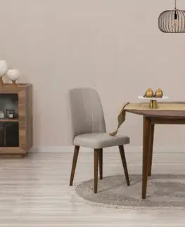 Jídelní set s rozkládacím stolem a židlemi (3 kusy) Vina 1005 3 - White, Cream